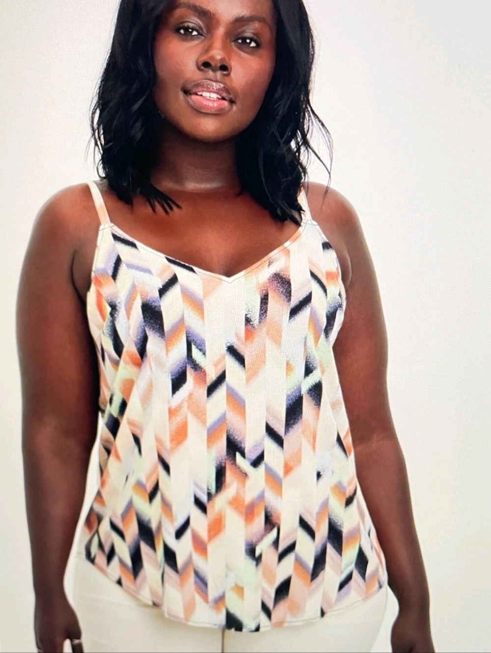 NWT Torrid Ava Camisole Tank Top Chevron Arrows Lenny Lightweight 2 2X 18-20